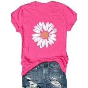 SHEIN CURVE+ Plus Size Summer Casual Floral Print Round Neck Short Sleeve T-Shi…